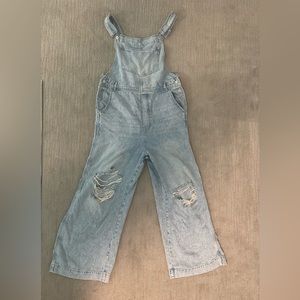Free people medium wide leg overalls. Like new condition